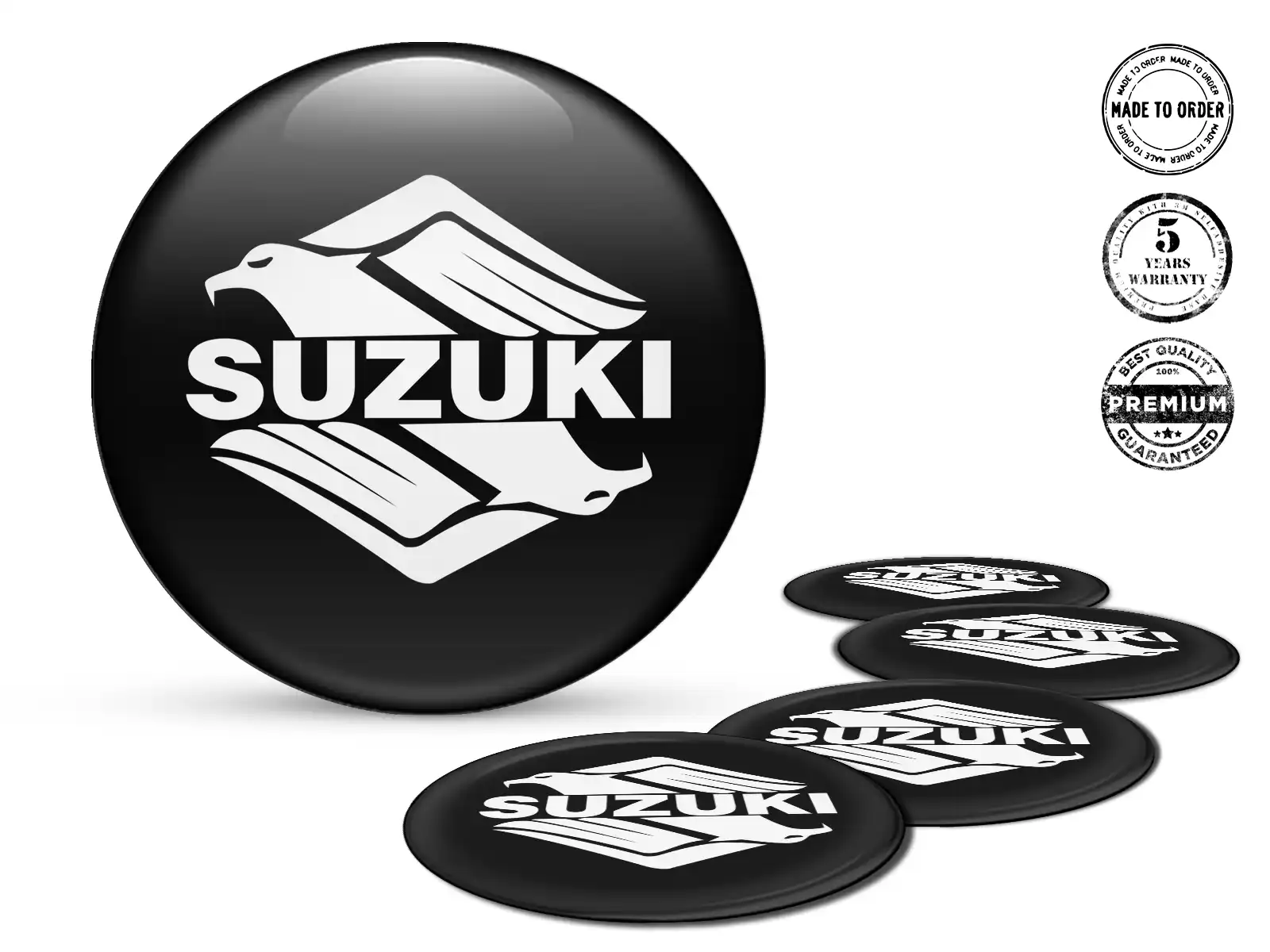 Suzuki Radfelgen-Aufkleber Ausgabe Silikon-Badge-Set